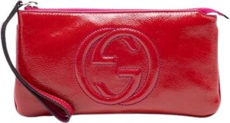Gucci Pre-owned Clutches, female, Red, Size: ONE SIZE Pre-owned Vintage Clutch