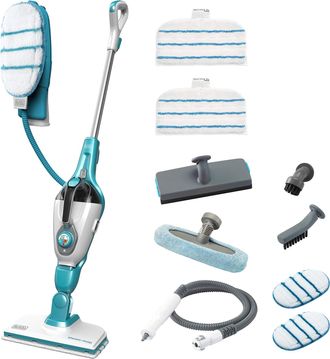 Black+Decker Black&decker - Black+decker Fsmh1351sm Scopa A Vapore Steam Mop 9 In 1 Con Modulo Steamitt Integrato
