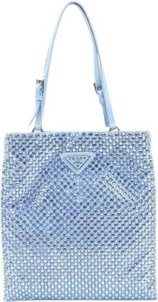 Prada Pre-owned Tote Bags, female, Blue, Size: ONE SIZE Pre-owned Vintage Tote Bag