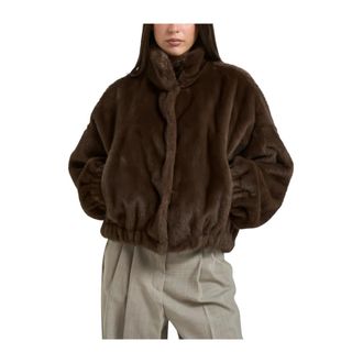 Max Mara Chaqueta Anemone - Jackets - Mujer - Marr&oacute;n - 2XS