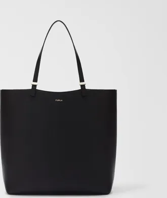 Furla Gea Tote M Nero Black Keria Grained Calf Leather Woman