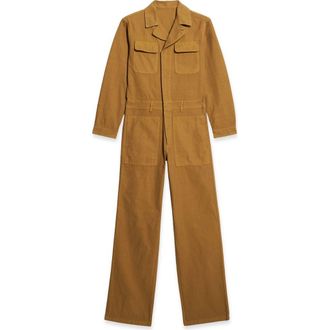 Fortela Vania Cotton Jumpsuit in Camel at Nordstrom, Size 38 Eu