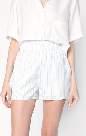Rta Edwinna Pajama Short In White Striped