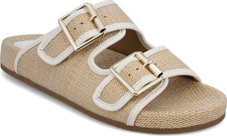 Mia Gazell Two-Strap Sandal in Natural/White at Nordstrom, Size 8.5