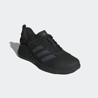adidas Trainingsschuh ADIDAS PERFORMANCE DROPSET 3, Damen, Gr. 46,5, schwarz (core schwarz, grau four, grau four), Textil, Schuhe Trainingsschuh