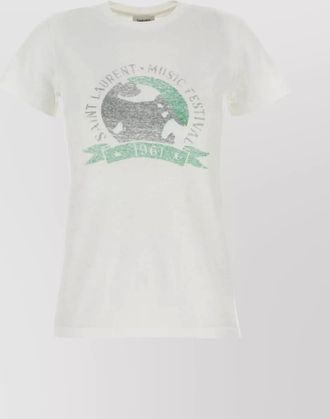Saint Laurent cotton printed t-shirt
