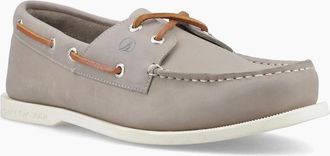 Sperry Top-Sider Mens Sperry Tacoma 2 Eye Boat Leather Mens Grey Boat Shoes - Size: 11