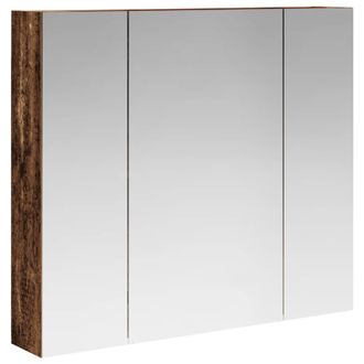 vidaXL Armario Con Espejo De Ba&ntilde;o Madera Vieja 80 X 14.5 X 70 Cm Vidaxl