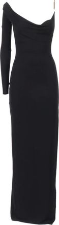 Elisabetta Franchi Maxi Dresses, female, Black, Size: M Maxi Dresses