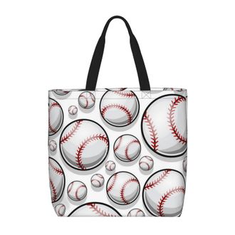 Generic Women Handbag Baseball Pattern Handbag Girls Casual Shopping Bags, For Wedding, Holiday, Graduation, Birthday, School