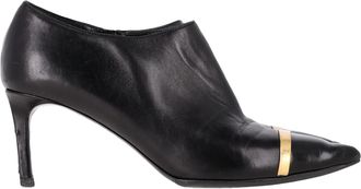 Saint Laurent Pre-owned Womens Zipped Pointed-Toe Ankle Boots in Black Leather - Size EU 38