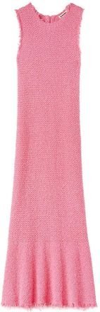 Jil Sander Embroidered Sleeveless Maxi Dress - Womens - Cotton/Viscose/Elastane