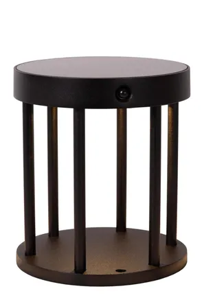 Lucide L&aacute;mpara baliza de aluminio con 1 led integrado, negro