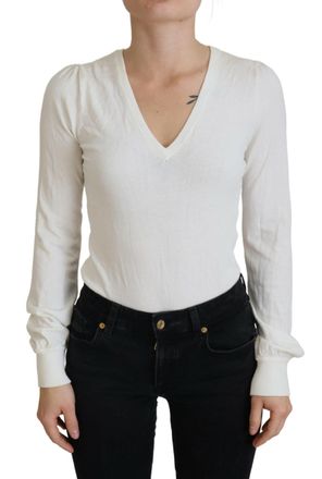 Patrizia Pepe V-Neck Long Sleeves Women Blouse Womens Top