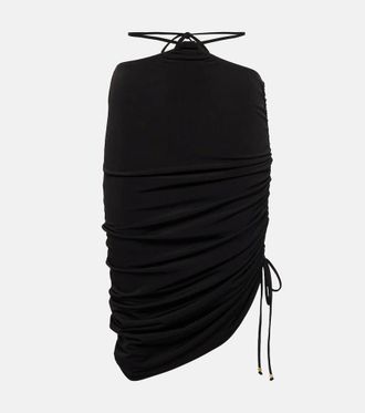 Bananhot Gonna midi Ariel con ruches