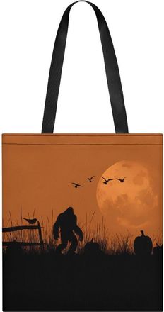 Generic Pumpkins Bigfoot Tote Bag for Women Men Shoulder Bags Purses Pouch Handbags