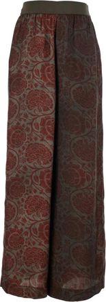 Uma Wang Pansy Broek - Dames - Wijde Broeken - Rood - S - Broeken