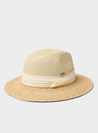 Canadian Hat Womens Two-tone paper straw fedora