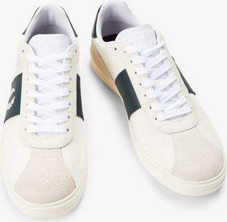Fred Perry Mens B4 Trainers in Light Grey Recycled Material - Size UK 11