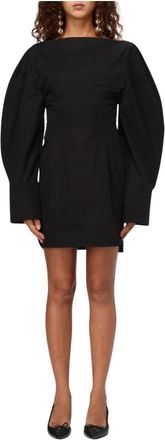 Jacquemus Dames, Jurken, Zwart, Maat: 4XS Katoen