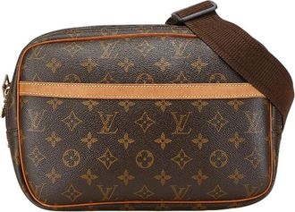 Louis Vuitton Brown Monogram Canvas Reporter Pm (Authentic Pre-Loved)