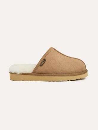 Celtic & Co. Sheepskin Mule Slippers in Chestnut at Nordstrom, Size 10