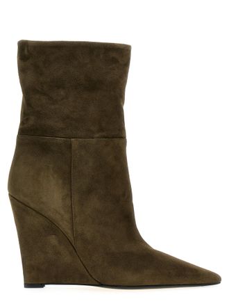 Alev&igrave; Bicolor Suede Leather Ankle Womens Boots