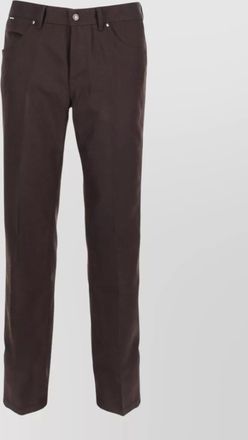 Tom Ford wool trousers belt loops five pocket design