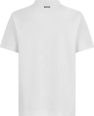 HUGO BOSS Mens Cotton T-Shirt Natural T-Shirts And Polos