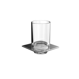 Emco Emco - Portavasos Art, Incl. Cristal Transparente, Cromado
