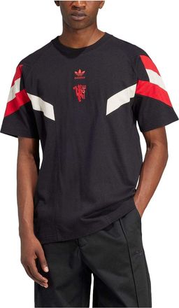 adidas Originals Manchester United FC Originals T-Shirt Asia Sizing Black Red IS6519