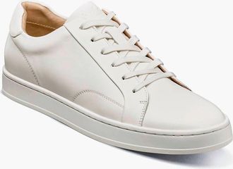Florsheim Mens Monopoli Lace To Toe Sneaker In Cream