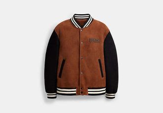 Coach Shearling Varsity Jacket