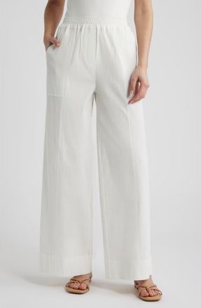 Bernardo Wide Leg Pants in Gardenia at Nordstrom, Size X-Small