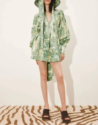 Alemais Sara Mini Dress In Green