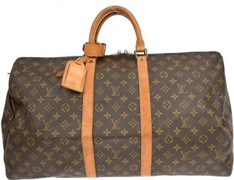 Louis Vuitton Pre-owned Weekend Bags, female, Brown, Size: ONE SIZE Pre-owned Keepall Travel Bag