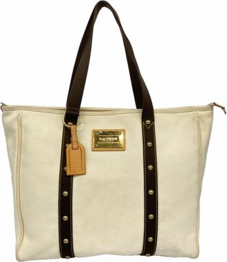 Louis Vuitton Ecru Tote Bag (Pre-Owned)