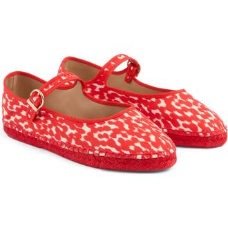 L.k. Bennett Emmie Mary Jane Espadrille Flat in Red at Nordstrom Rack, Size 8