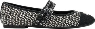 Karl Lagerfeld Karo Ballerinas - Dames - Ballerinas - Zwart - 37 EU - Leer - Schoenen