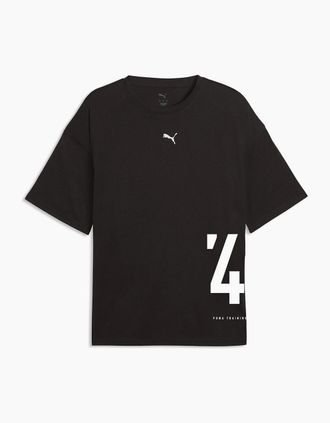 Puma Mens Graphic Oversized T Shirt - Black - Size: 36