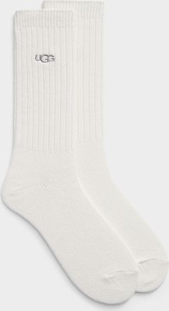 UGG Mens Two-tone ribbed socks