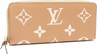 Louis Vuitton Beige Monogram Empreinte Long Wallet (Bi-Fold) (Pre-Owned)