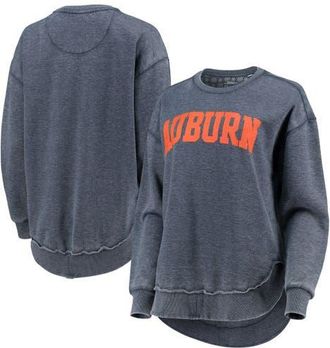 Pressbox Womens Pressbox Navy Auburn Tigers Vintage Wash Pullover Sweatshirt at Nordstrom, Size Small