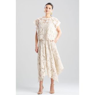 Natori Crochet Lace Square Top in Parchment at Nordstrom, Size X-Large