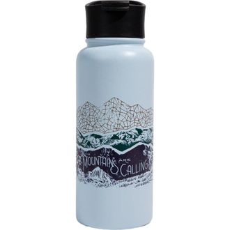 United By Blue 32 OZ Mountains are Calling Steel Bottle in Blue Glass at Nordstrom