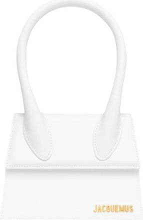 Jacquemus Witte Leren Tas - Dames - Handtassen - Wit - ONE Size - Leer - Tassen