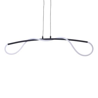 Forlight Colgante Tress Led 23.5w Blanco Neutro - 4000k Negro Para Interior De Techo En Comedor, Sal&oacute;n, Cocina