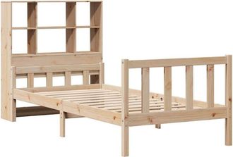 vidaXL Bookcase Bed without Mattress 90x190 cm Single Solid Wood Pine Vidaxl