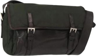 Prada Pre-owned Vintage Nylon Cross Body Bag - Dames - Vintage Schoudertas - Groen - ONE Size - Nylon - Vintage