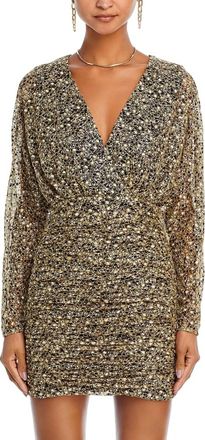 Ramy Brook Opal Mini Dress In Navy Magic Mesh